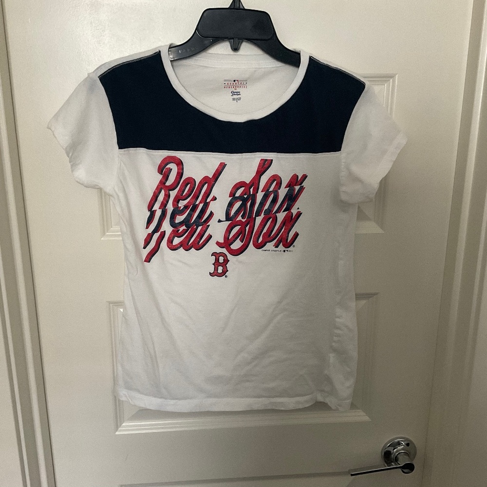MLB Boston Red Sox White Tee - Size Small